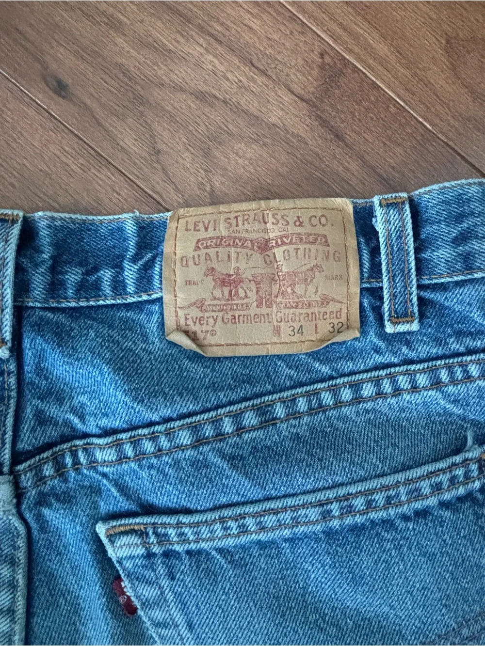 VTG 2001 Levis 517 Bootcut Jeans Made in USA 32x29 Blue Denim Cowboy Y2K 554